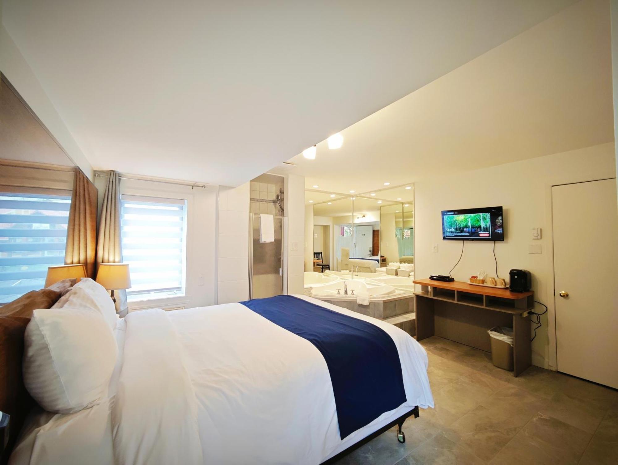 Motel Des Pentes Et Suites Saint-Sauveur Ngoại thất bức ảnh